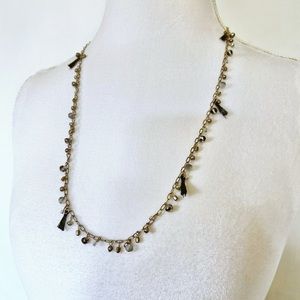 mixed media long necklace